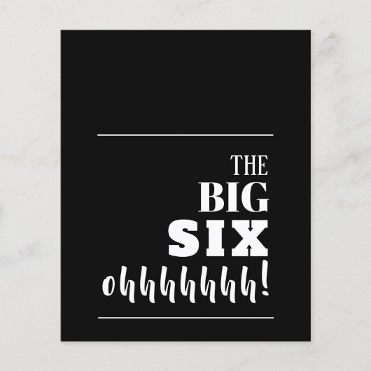 Budget Black en White 60th Birthday-uitnodigingen (Voorkant)