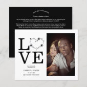 Budget Black Funny Floral Love Heart Aangepaste Fo (Voorkant / Achterkant)