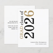 Budget Black Gold 2025 Afstuderen Aankondiging (Voorkant / Achterkant)