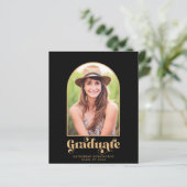 Budget Black Gold Arch Foto Graduparty (Staand voorkant)