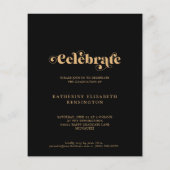 Budget Black Gold Arch Foto Graduparty (Achterkant)