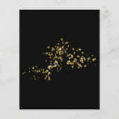 Budget Black Gold Dust Confetti Graduation Party (Achterkant)