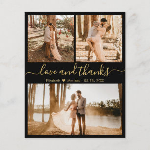 Budget Black Gold Photo Collage Weddenschap Hartel