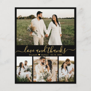 Budget Black Gold Photo Weddenschap Hartelijk dank