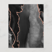 Budget Black Roos Gold Agate Save the Date (Achterkant)