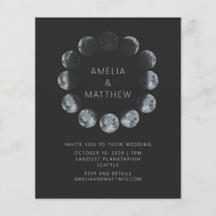 Budget Black Waterverf Moon Phases Weddenschappen