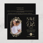 Budget Black Wedding Fancy Ornament Lijst Flowers (Voorkant / Achterkant)