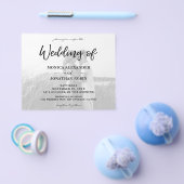 Budget Black Wh Horizontale 2 Wedding Flyer foto's (Enkel)
