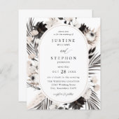 Budget Black & White Boho Tropical Wedding (Voorkant / Achterkant)