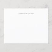 Budget Black & White Calligraphy Simple Wedding (Achterkant)