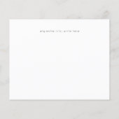 Budget Black & White Calligraphy Simple Wedding 3 (Achterkant)