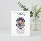 Budget Black White Celebration of Life Funeral (Staand voorkant)