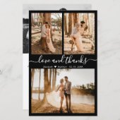 Budget Black White Photo Weddenschap Hartelijk dan (Voorkant / Achterkant)