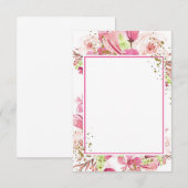 Budget blanc Fantastique invitation de mariage flo (Devant / Derrière)