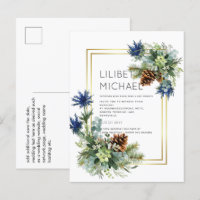 BUDGET Blauw distel Eucalyptus huwelijks wonderlan