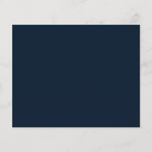 Budget Blauw Goud RSVP QR Code Uitnodiging (Achterkant)