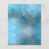 Budget Blauw Zee Zomer Bruiloft Flat Menu Kaart (Achterkant)