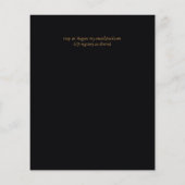 BUDGET Blauwgroen Aqua Gold Agate Wedding Invite (Achterkant)