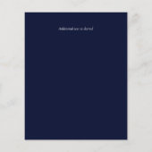 BUDGET Blauwgroen maan Gothic Wedding Invite (Achterkant)