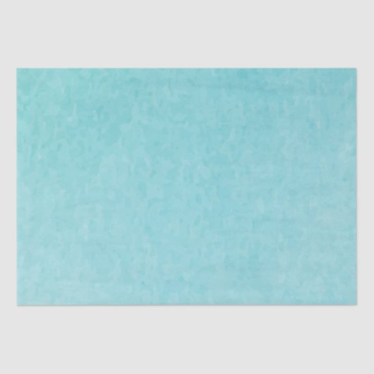 BUDGET Blauwgroen Waterverf Beach Ocean Wedding Tissuepapier (Voorkant)