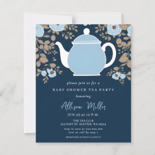 Budget Bloem Blue Thee Feestje Jongen Baby Borrel