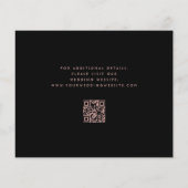 Budget Bloem Paarse Roos Gouden QR Code Bewaar Dat (Achterkant)