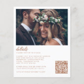 Budget bloemboog terracotta foto Boho bruiloft (Achterkant)