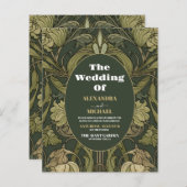 Budget  Bloemen Art Nouveau Bruiloft (Voorkant / Achterkant)