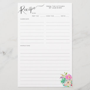 Budget Bloemen Blush Roze Sappig Recept Kaart