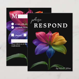 🌈 Budget Bloemen & Borden RSVP Kaartje