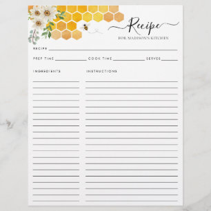Budget Bloemen Honingraat Bumblebee Recept Kaart