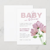 Budget Bloemen Voorjaar Baby in Bloom Douche Party (Voorkant / Achterkant)