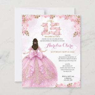 BUDGET Bloemige Blush Jurk Coquette Quinceanera