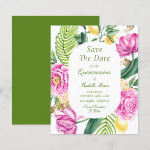 Budget Bloemstuk Quinceañera Save The Dates