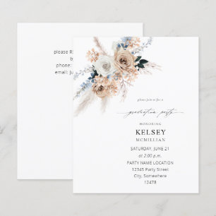 Budget Blue & Beige Boho Floral Gradual Party