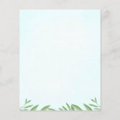 Budget Blue Elephant Boy Baby shower Invitation (Achterkant)