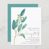 Budget Blue Feuille Mariage Soirée (Devant / Derrière)