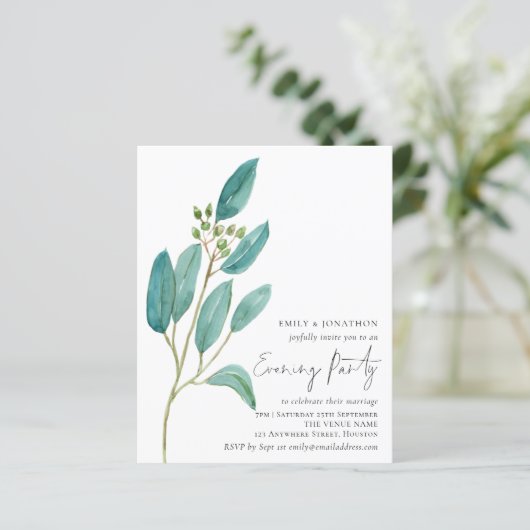 Budget Blue Feuille Mariage Soirée (Debout devant)