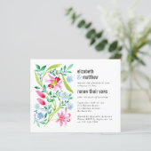 Budget Blue Floral Vow Renewal (Staand voorkant)