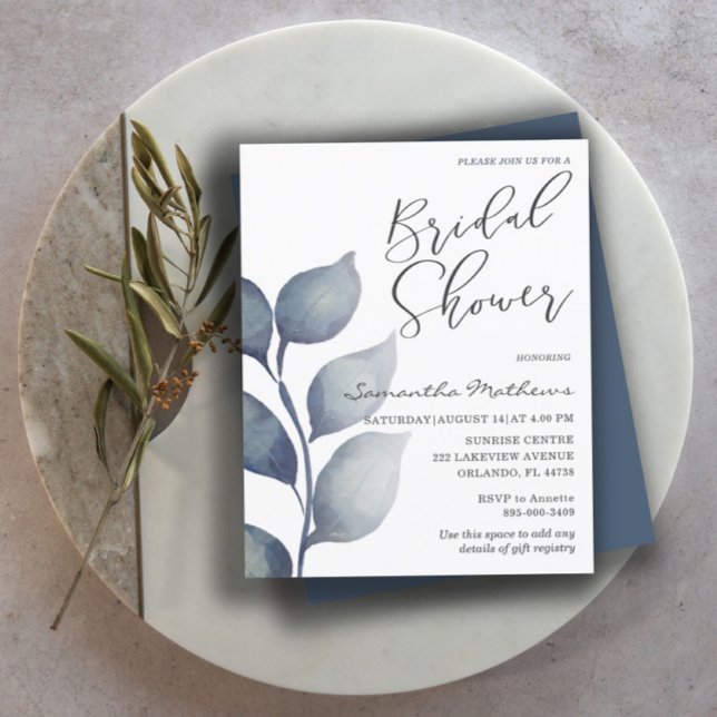 Budget Blue Foliage Bridal Shower (Creator heeft geüpload)