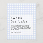 Budget Blue Gingham Books voor Baby bijlage (Voorkant)