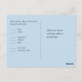 BUDGET Blue Glitter Weddenschap Briefkaart (Achterkant)