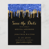 Budget Blue Gold Black Glitter-schijven besparen d (Voorkant)