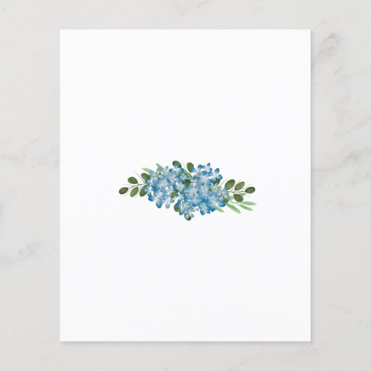 Budget Blue Hydrangeas Wedding (Achterkant)