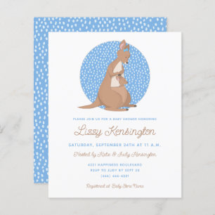 Budget Blue Kangaroo Boy Baby shower