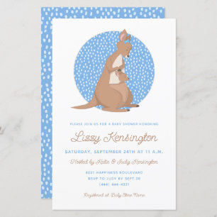 Budget Blue Kangaroo Boy Baby shower