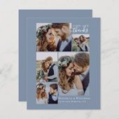 BUDGET Blue Photo Collage Weddenschap Hartelijk da (Voorkant / Achterkant)