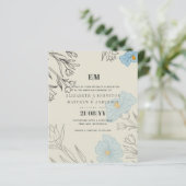 BUDGET Blue Poppy Magnolia Weddenschap (Staand voorkant)