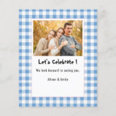 BUDGET Blue Pset Vaderdag BBQ Party nodigt uit (Achterkant)