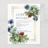 BUDGET Blue Thistle Eucalyptus Weddenschap Wonderl (Voorkant)